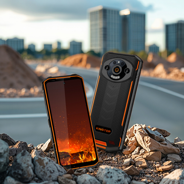 New OEM 6.8Inch LCD Display Android 13 Rugged Smartphone IP68 Waterproof 8+256GB NFC Octa Core Mobile Phone