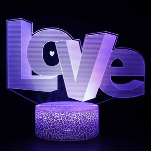 New LED Tùy chỉnh hình ảnh sáng tạo 3D Illusion Anime Acrylic bảng bàn đèn cơ sở Kid của trang trí nội thất đêm đèn - Product Image 5