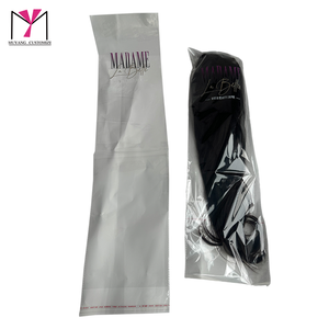 Bolsa transparente OPP personalizada MUYANG para extensiones de cabello <span class=keywords><strong>Madame</strong></span> La Belle con logo impreso y sellado térmico. - Product Image 6