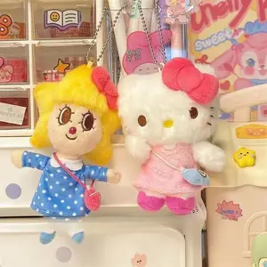 10 см Sanriod Kawaii Hello Kitty плюшевые игрушки, плюшевый брелок, милый брелок для автомобиля, детские плюшевые куклы, кулон, украшения для рюкзака, подарки