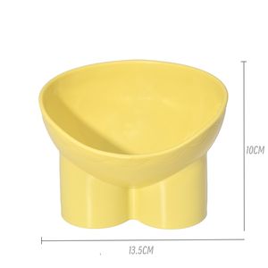 Produsen grosir mangkuk kucing anjing peliharaan kuning merah muda hijau mangkuk makanan dan air kucing dalam ruangan stabil - Product Image 6