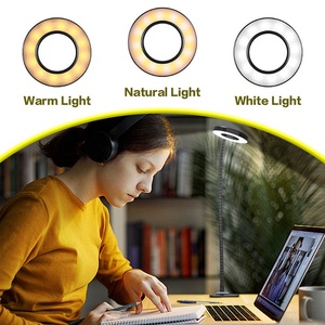 Loupe grossissante 10X avec éclairage LED à intensité réglable, support <span class=keywords><strong>de</strong></span> bureau avec <span class=keywords><strong>pince</strong></span> pour loisirs, lecture, artisanat, couture, seniors, réparation, nouveauté - Product Image 4