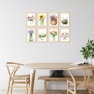 Cadre Photo Mural Noir en Bois MDF pour Collages 8x10 ou <span class=keywords><strong>Photos</strong></span> 5x7 avec Passe-Partout ou 8x10 Sans Passe-Partout - Product Image 6