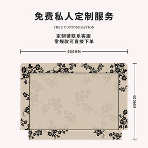 Alfombra de Baño Rectangular de Cuero con Diseño Floral, Absorbente de Tierra de Diatomeas, Antideslizante, para Baño, Inodoro y Entrada - Product Image 5