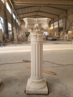 Colonnes modernes en marbre blanc chinois Nature élégants piliers romains à vendre