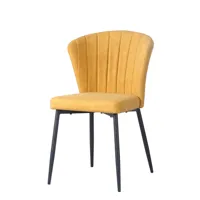 Chaise de salle à manger moderne en similicuir rembourrée avec coque, hauteur réglable, pour la maison, le bureau et la salle de bain (DC-3016)