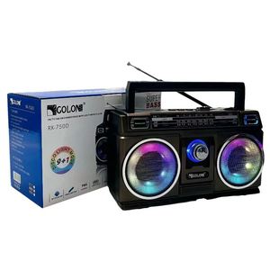 PRECIO DE MAYOREO Radio Portátil Recargable DC 2025 Rx-750D con <span class=keywords><strong>FM</strong></span>/TV/AM/SW, Altavoz de Bajos, Linterna y Luz Disco - Product Image 5