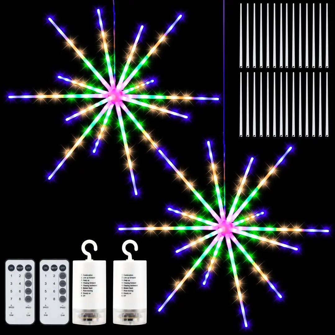 Smart Wifi Remote Control LED Fairy Lights Outdoor Battery Powered Warm White Christmas Tree Lights