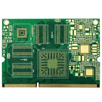PCB HDI COB AC-P0.93 Personalizado - Tecnología de Microvia de Vía Ciega Multicapa, Circuito de Línea Fina, Perforación Láser, Superficie ENIG de 3.5mil