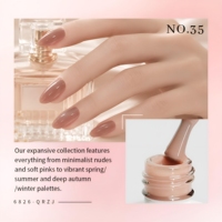 Vernis Gel Rose Transparent Personnalisé 18 Couleurs Sans HEMA ni TPO Nude Translucide UV Fournitures de Salon d'Usine à Marque Privée