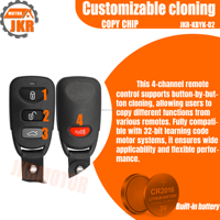 Trusted 433MHz Garage Control Remote and Security Door RF Key Fob 4CH Car Style Signal Cloner Device Trusted Control Solution