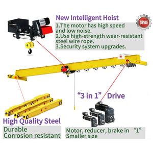 Grúa aérea eléctrica de una sola viga de 5 toneladas para taller industrial Manipulación de materiales de fábrica y equipo de elevación de carga pesada - Product Image 2