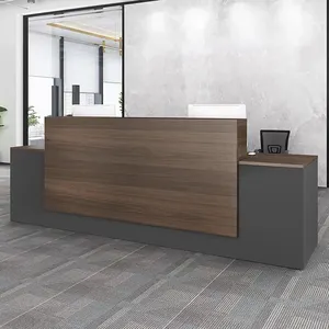 Wood Customer Spa Service Front Desk High End Hotel Reception Table