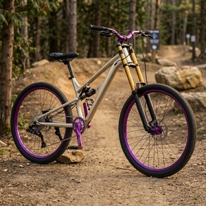 Bicicleta de Suspensión Completa de Aluminio con Frenos de Disco Hidráulicos de 26 Pulgadas y 12 Velocidades, Modelo A024 - Product Image 1