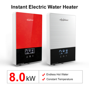 Chauffe-eau instantané 240V 13kW haute performance sans réservoir, panneau en verre, affichage numérique du débit, entrée d'eau en cuivre - Product Image 1
