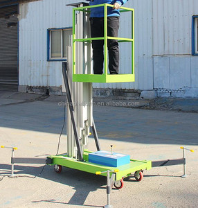 ลิฟต์อะลูมิเนียมแบบเสาเดี่ยวสำหรับเปลี่ยนและทำความสะอาดป้ายในห้างสรรพสินค้า - Product Image 6