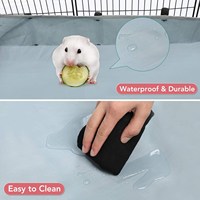 Enclos de jeu portable en métal pour petits animaux, pour intérieur et extérieur, pour cochons d'Inde, chiots et lapins