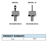 Diode redresseuse à montage sur pied 82PF80 82PFR80 82PF40 82PFR40 82PF120 82PFR120