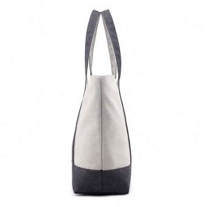 Échantillon gratuit de sacs shopping en toile polyester de haute qualité avec impression de logo personnalisée, très demandés - Product Image 2