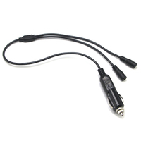 Adaptateur allume-cigare 12V pour voiture vers câble femelle DC 5,5 mm x 2,1 mm avec fusible 5A pour caméra embarquée