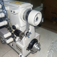 Machine à coudre automatique à point interlock JUKIS MF-7723, trois aiguilles, cinq fils, moteur 6000 points/min, épaisseur 10 mm, nouveau support de table