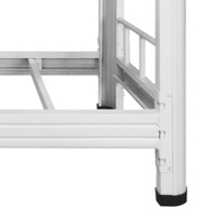 Meubles de chambre à coucher modernes, lit superposé double avec structure en métal, lit superposé pour adultes avec structure en acier