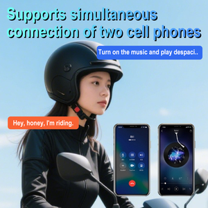 IP67 không thấm nước intercomunicador Loa tai nghe bluetooth 5.2 Tay Cuộc gọi miễn phí dài chờ xe máy Mũ bảo hiểm <span class=keywords><strong>intercom</strong></span> tai nghe - Product Image 5