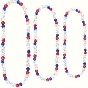 Collana con Catena a Sfera Disco in Argilla Colorata e Strass Glitterati, Resistente all'Ossidazione, Nuova Collezione 2026, Gioielli Hip-hop per Atleti e Star - Product Image 5