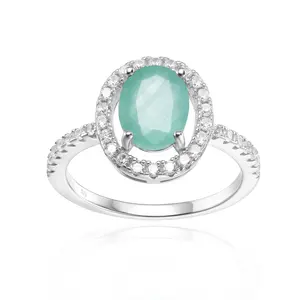 Abiding Schmuck Heißer Verkauf Natürliche Peridot 925 Sterling Silber Mode Engagement Ring Für Frauen