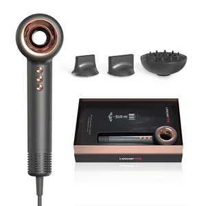 Özel logo hediye kutusu için fön makinesi profesyonel yüksek hızlı iyonik saç kurutma makinesi saç şekillendirme araçları tedarikçisi