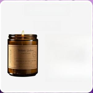 Candela Profumata di Lusso in <span class=keywords><strong>Cera</strong></span> di Soia Personalizzata in Barattolo di Vetro Ambrato, Aromaterapia Artigianale per Regalo di Diwali e Bar - Product Image 6