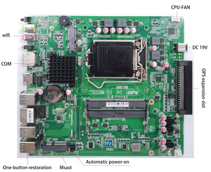 Logotipo personalizado 128GB DDR4 computadora de escritorio placa base gráfica integrada PC Placa base con <span class=keywords><strong>CPU</strong></span> I3 para uso en servidor Rockchip Chipset - Product Image 3