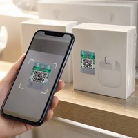 Film anti-lumière bleue personnalisé, code QR à gratter, étiquette holographique 3D, autocollant de sécurité anti-contrefaçon, autocollant traçable auto-adhésif