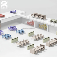 Aménagement de bureau moderne avec bureau modulaire et cloisons de bureau, poste de travail pour les entreprises, les hôtels et les écoles