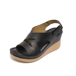 Sandales d'été tendance à talons ouverts en cuir PU, semelle souple antidérapante pour femme, idéales pour la marche en extérieur (<span class=keywords><strong>Babouche</strong></span> Femme) - Product Image 3