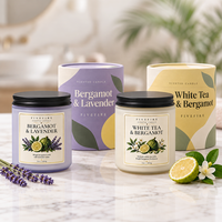 Bougie parfumée fabriquée par un designer d'usine pour un coffret cadeau unique, moule personnalisé, OEM, ODM, commandes en gros