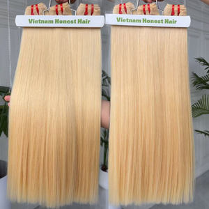 Extensiones de Cabello Humano Virgen Vietnamita de Alta Calidad, Pre-Coloridas, Color 613, Lisas, 100% Remy, Doble Trama a Máquina - Product Image 2