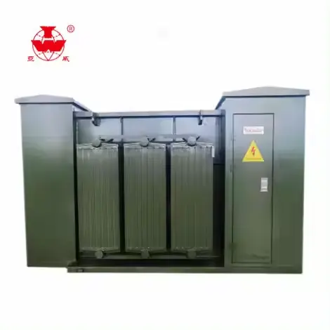 Yawei One pc customized 4160Y/2400V to 208/120V 300kva power pad mounted American Box Substation transformer