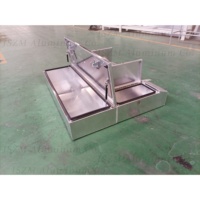Boîtes à outils combinées 3-en-1 en aluminium argenté, robustes, imperméables, résistantes à l'usure et durables, vente en gros d'usine