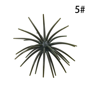 Boule flottante en TPE de 20/25 mm en forme d'ormeau barbelé avec tentacules, appât souple pour montage drop shot, pour la pêche au bar et à la perche en eau salée et eau douce - Product Image 5