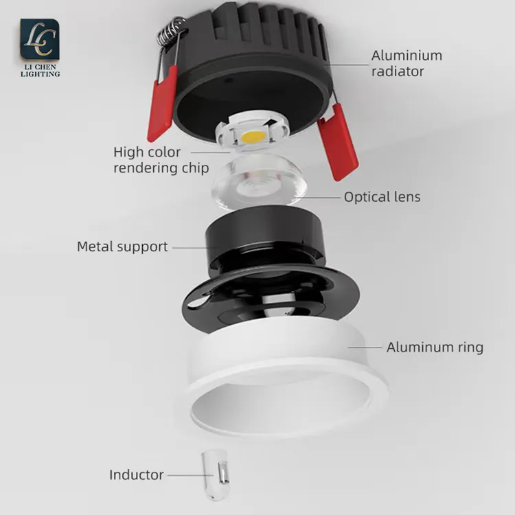 Einfache Installation Innen beleuchtung Einbau 9W Decken-LED-Scheinwerfer