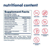 BioLex OEM Label Comprimés à croquer aux enzymes de papaye avec papaïne, amylase et protéase pour le soutien de la santé digestive – Comprimés aux enzymes de papaye