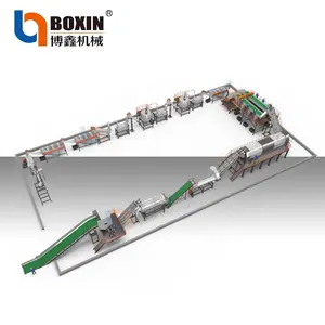 500KG/h efficient customizable PET bottles washing recycling line recycle waste plastic system pet fragments