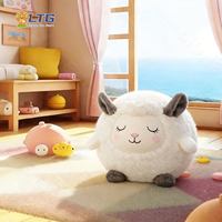 Peluche gonflable LTG Design Dudu Mouton, jouet réconfortant 65 cm, lavable, unisexe, pour prix de jeu de carnaval, en polyester
