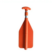 Pagaie d'urgence universelle télescopique en alliage d'aluminium - Pagaie pliable pour kayak pour lacs et rivières - Accessoire de sécurité pour bateau