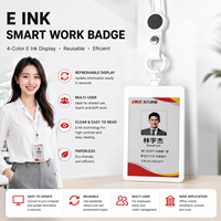 Carte intelligente DKE 3,97 pouces Eink, carte à encre électronique, badge de travail numérique pour employés, alimentée par NFC, papier électronique, sans batterie