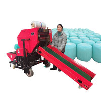 Presse à balles automatique pour ensilage Machine à emballer les tiges de maïs Presse à balles pour luzerne