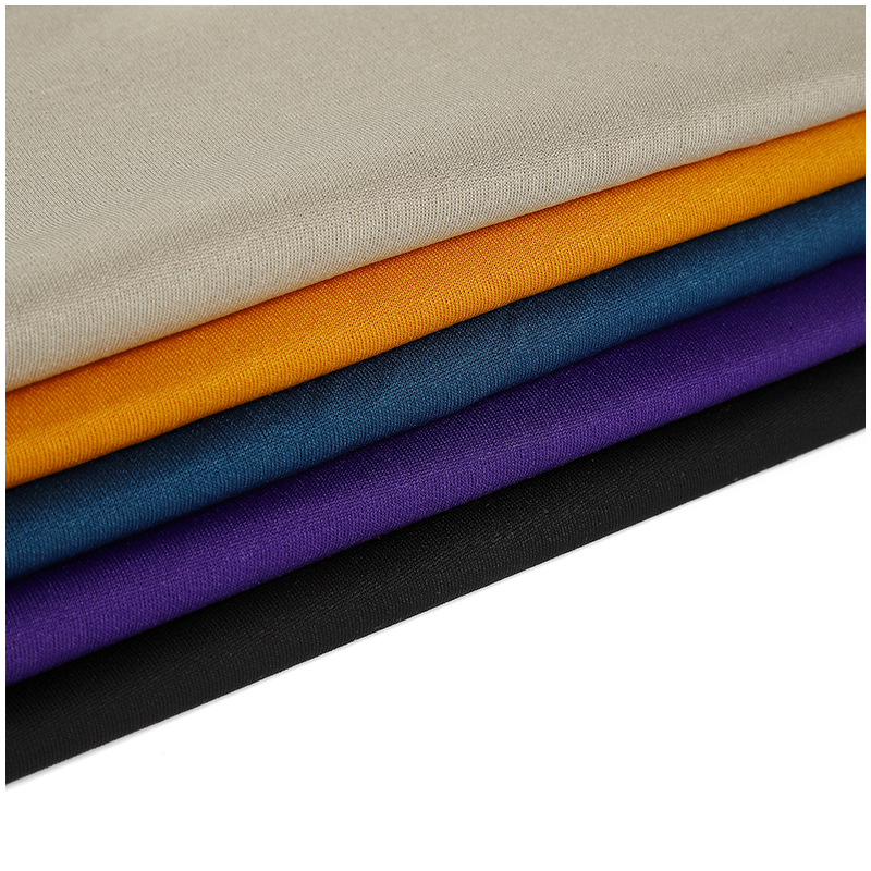 180GSM Skin Friendly Fishscale Imitation Cotton Polyester Knit Fabric for Clothing 7887