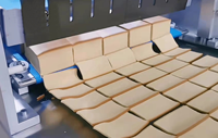 YUCHO Industrial Nouvelle Conception 220V Machine de découpe automatique de gâteaux et de hamburgers en acier inoxydable à écran tactile et vitesse réglable