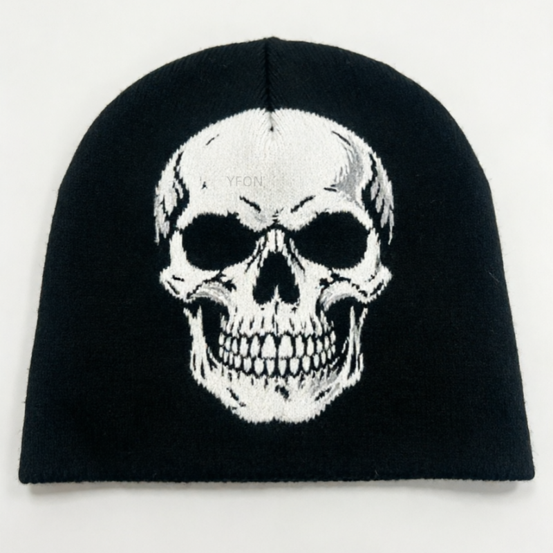 YFON Custom Beanie Chapeau Tricoté Autumn Winter New All-Match Fashion Adult Hat 100% Acrylic Fiber Ski Style Knitted Beanies